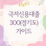 극저신용대출 300(경기도)