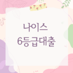 나이스 6등급대출