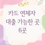 카드 연체자 대출 가능한 곳