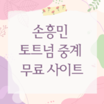 손흥민 토트넘 중계 무료 사이트