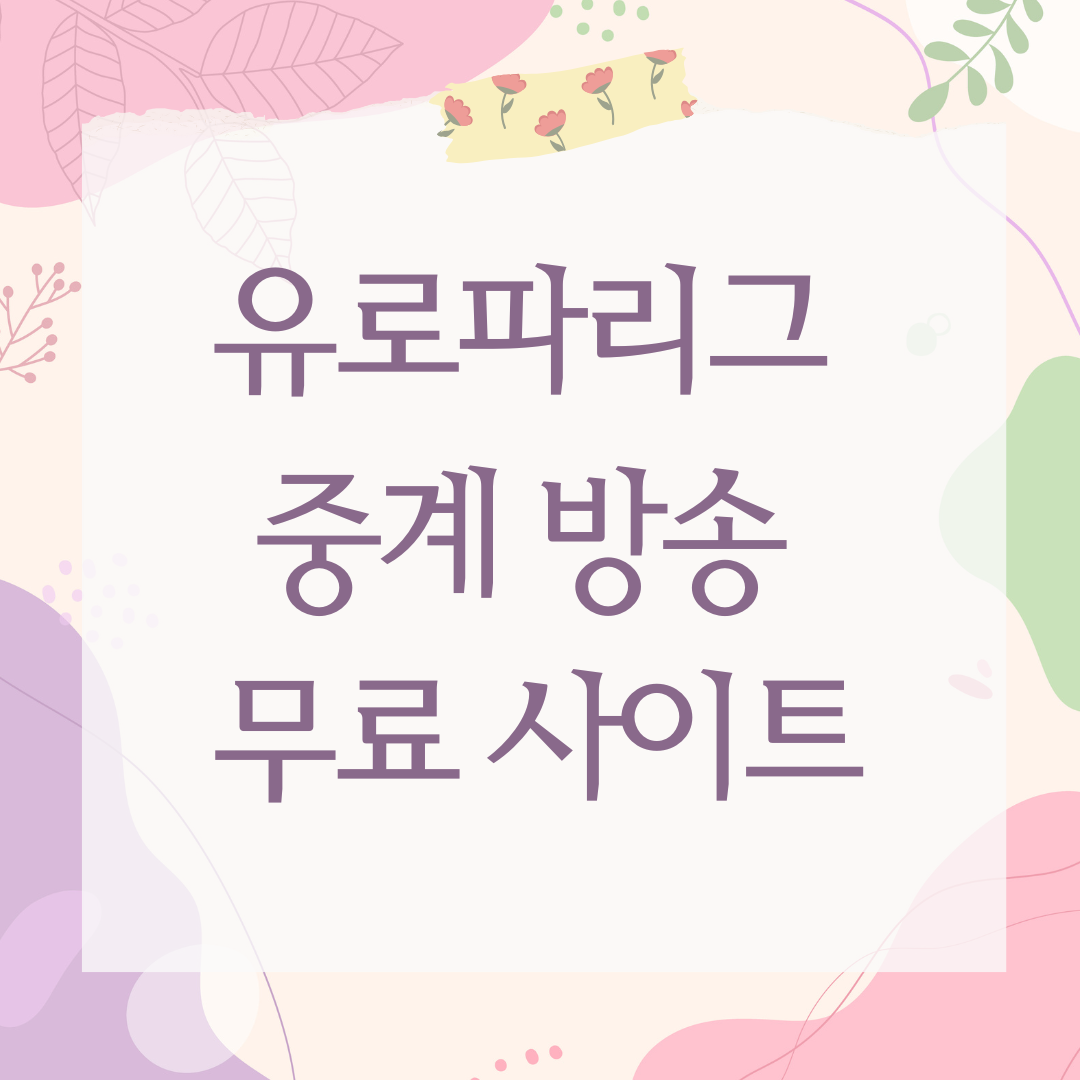 유로파리그 중계 방송 무료 사이트