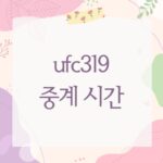 ufc319 중계 시간