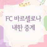FC 바르셀로나 내한 중계