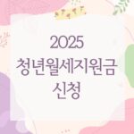 2025 청년월세지원금 신청