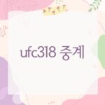 ufc318 중계